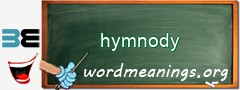 WordMeaning blackboard for hymnody